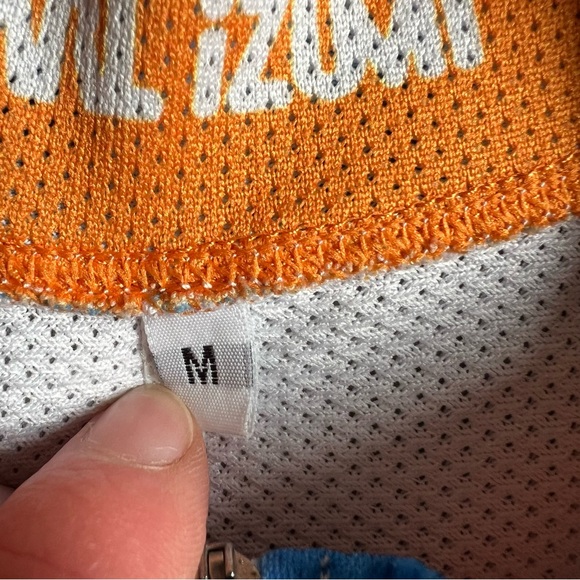 PEARL IZUMI WHITE/BLUE/ORANGE GARMIN FULL ZIP LIGHTWEIGHT CYCLING JERSEY - Picture 8 of 9